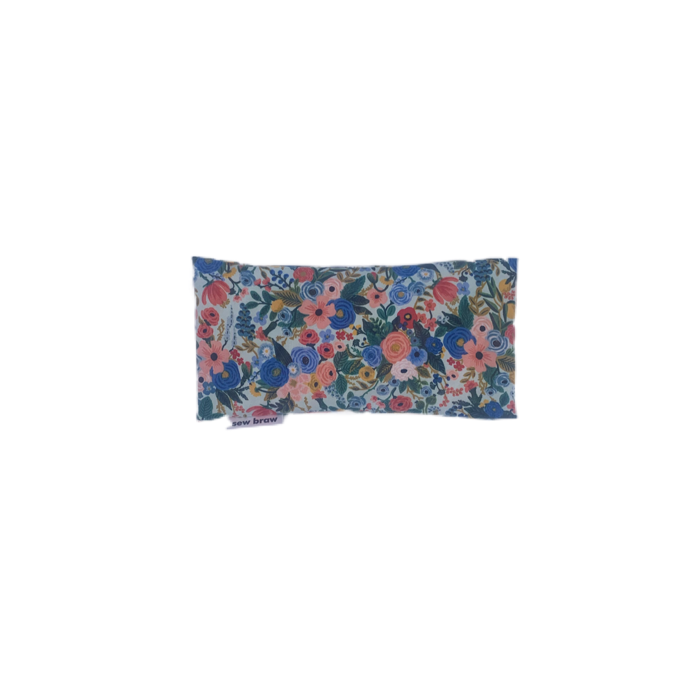 Eye Pillow Filled with Lavender in Spots Floral Check fabric