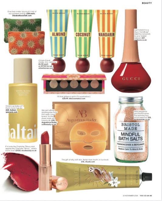 Bristolmade Mindful Bath Salts Featured in the YOU Magazine Christmas Gift Guide